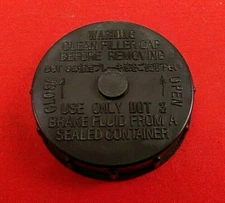 NISSAN BRAKE MASTER CYLINDER FLUID RESERVOIR CAP LID BLACK GENUINE OEM 