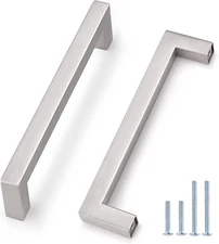 Probrico 25 Pack Stainless Steel Modern Kitchen Cupboard Handles 5 Inch Holes Ce