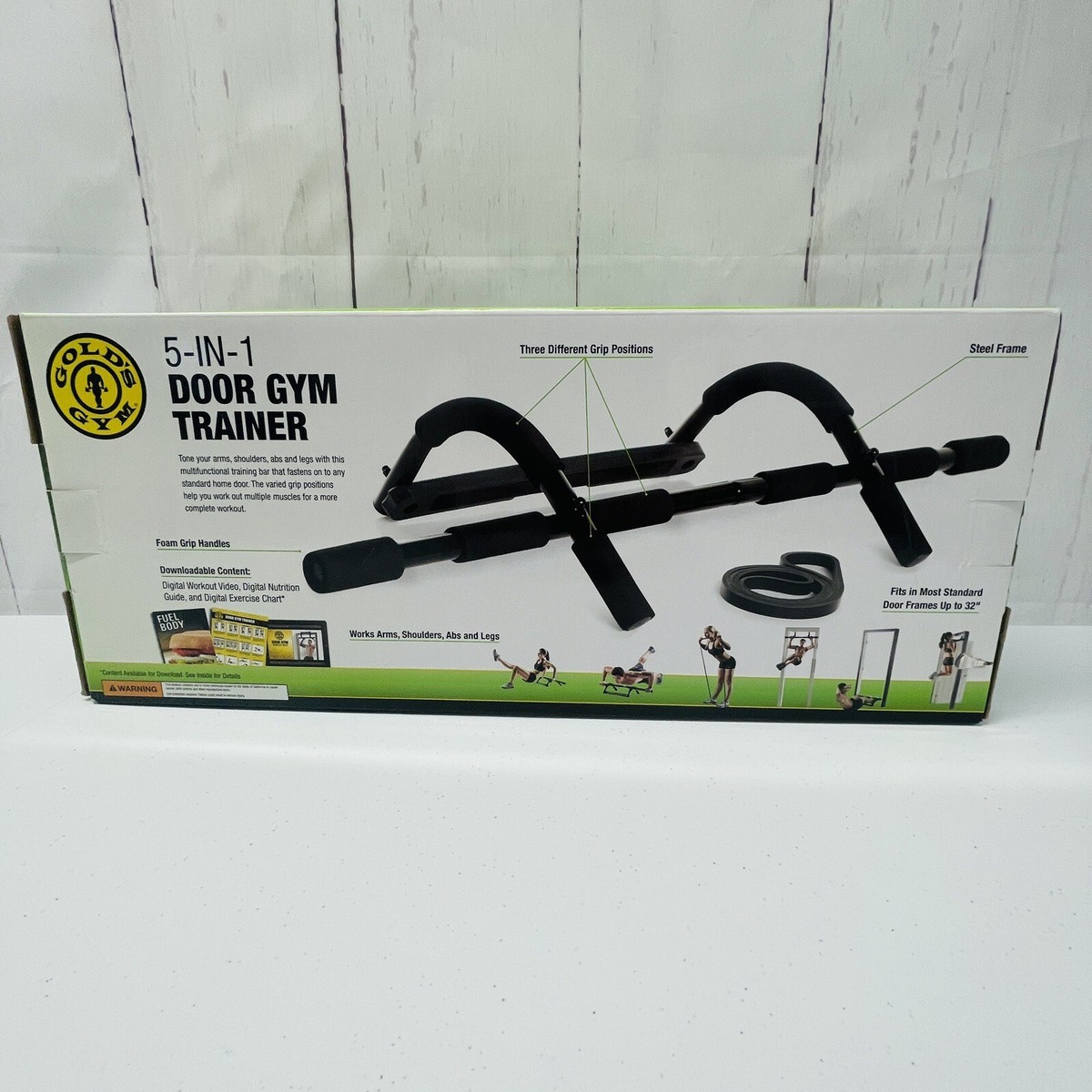 GOLD&#39;S GYM - GOLD&#39;S GYM  セット売り Gold's Gym 5-in-1 Door Gym Trainer with Pull-up Assist Band