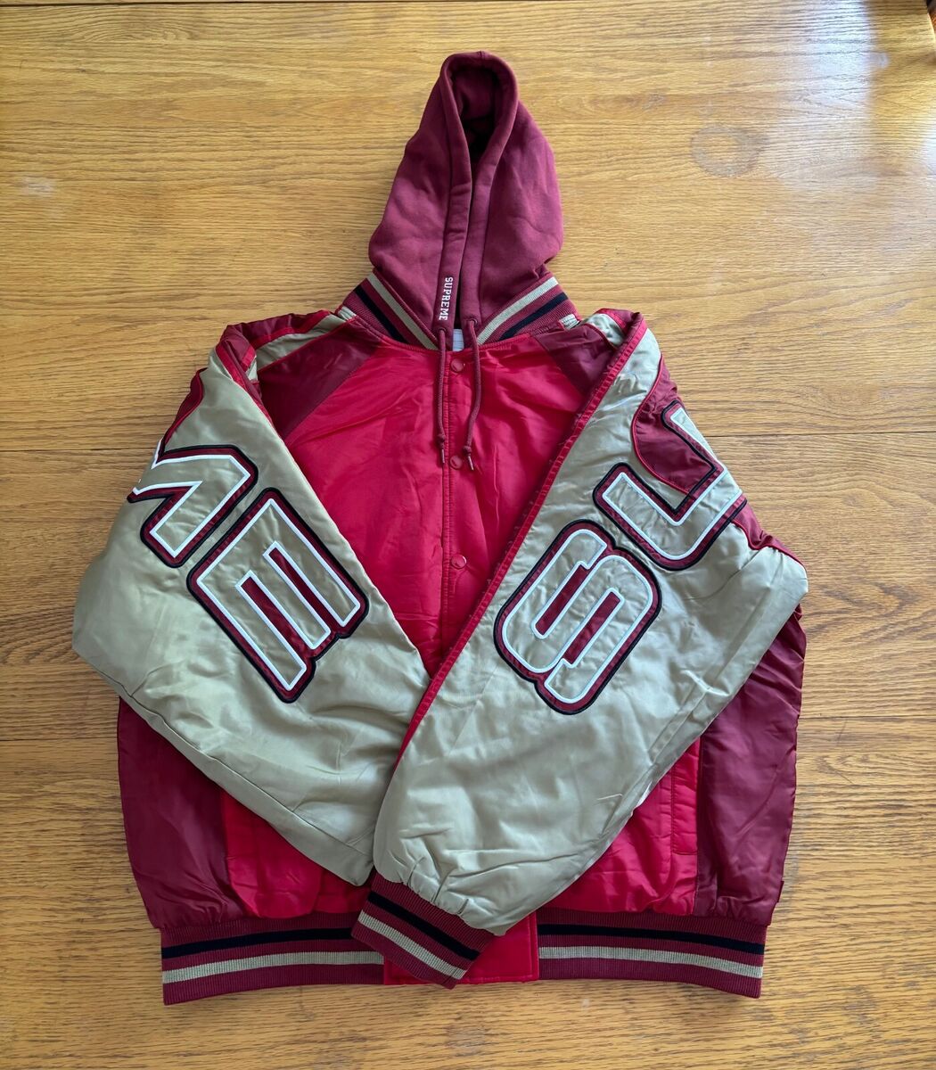 Supreme Hooded Stadium Jacket | Red | Mens Size L 🔥 | eBay Supreme Hooded Stadium Jacket | Red | Mens Size L 🔥 | eBay