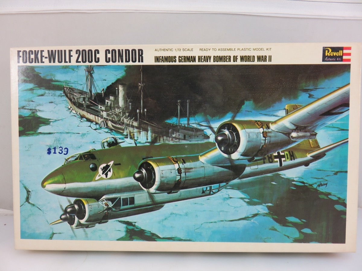 レベル 1/72 Focke-WuIf Fｗ 200C CＯＮDＯR Revell FOCKE-WULF 200C Condor Heavy Bomber 1/72 Scale Model