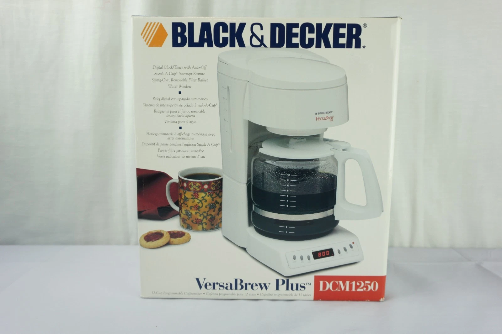 Vintage Black And Decker Versabrew Plus 12 Cup Coffee Maker DCM1250 White NEW
Opens in a new window