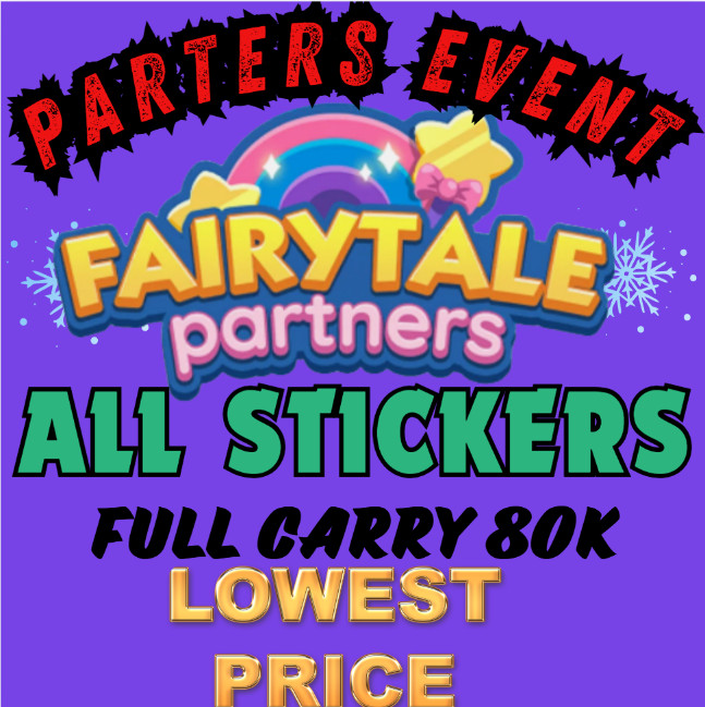 PARTNERS For Monopoly  Go ⚡ MOGO Stickers 1-6⭐ SUPER FAST DELIVERY⚡ BEST DEALS