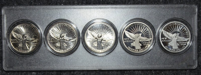 2022 P D S S S Complete 5-Coin Maya Angelou American Women Quarter Set