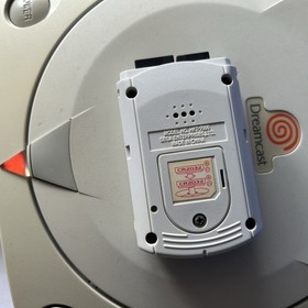 Genuine Sega Dreamcast Visual Memory Unit VMU Memory Card White HKT-7000 CLEAN