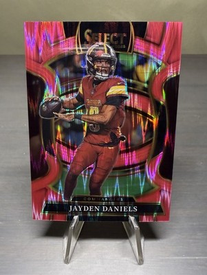 2025 Panini Select #88 Jayde Daniels Concourse Pink Prizm Shock Commanders