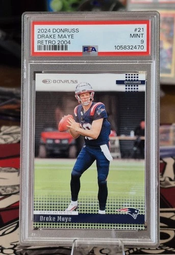 2024 Panini Donruss - Drake Maye - Retro (RC) PSA 9