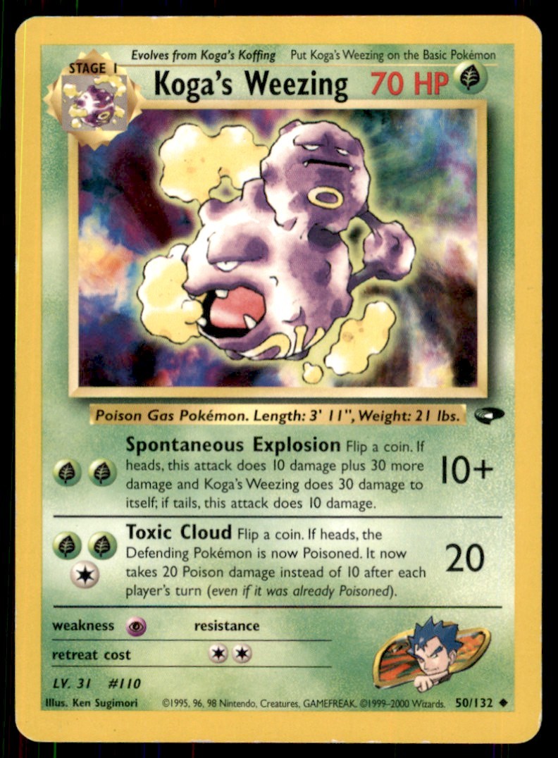 2000 Gym - Challenge Koga’s Weezing Stage 1/Uncommon #50