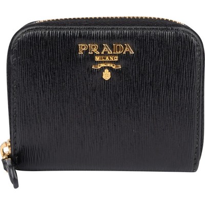 Prada Saffiano Leather Zip Around Wallet Portemonnaie Geldbörse