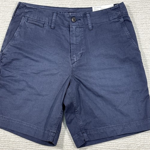 American Eagle Chino Shorts Mens 30 Blue Next Level Flex 8 Inch Above The Knee