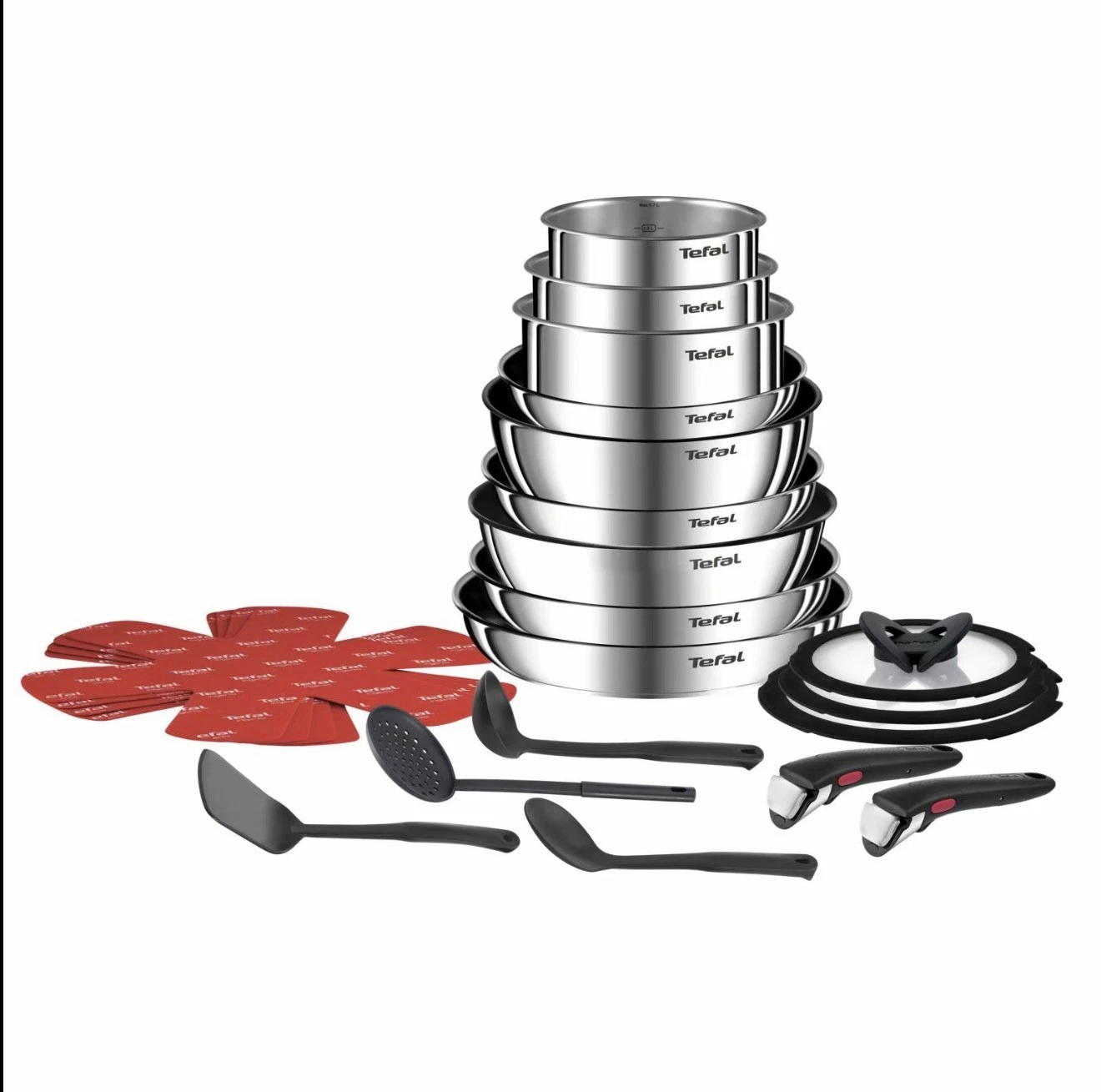 Tefal Ingenio Emotion 22 Piece Stainless Steel Pan Set Induction. NEW!
Opens in a new window or tab