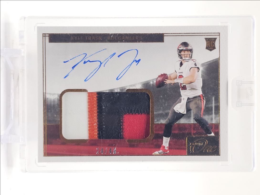 KYLE TRASK 2021 PANINI ONE RPA ROOKIE PATCH AUTOGRAPH BRONZE RC AUTO /49 Q0165