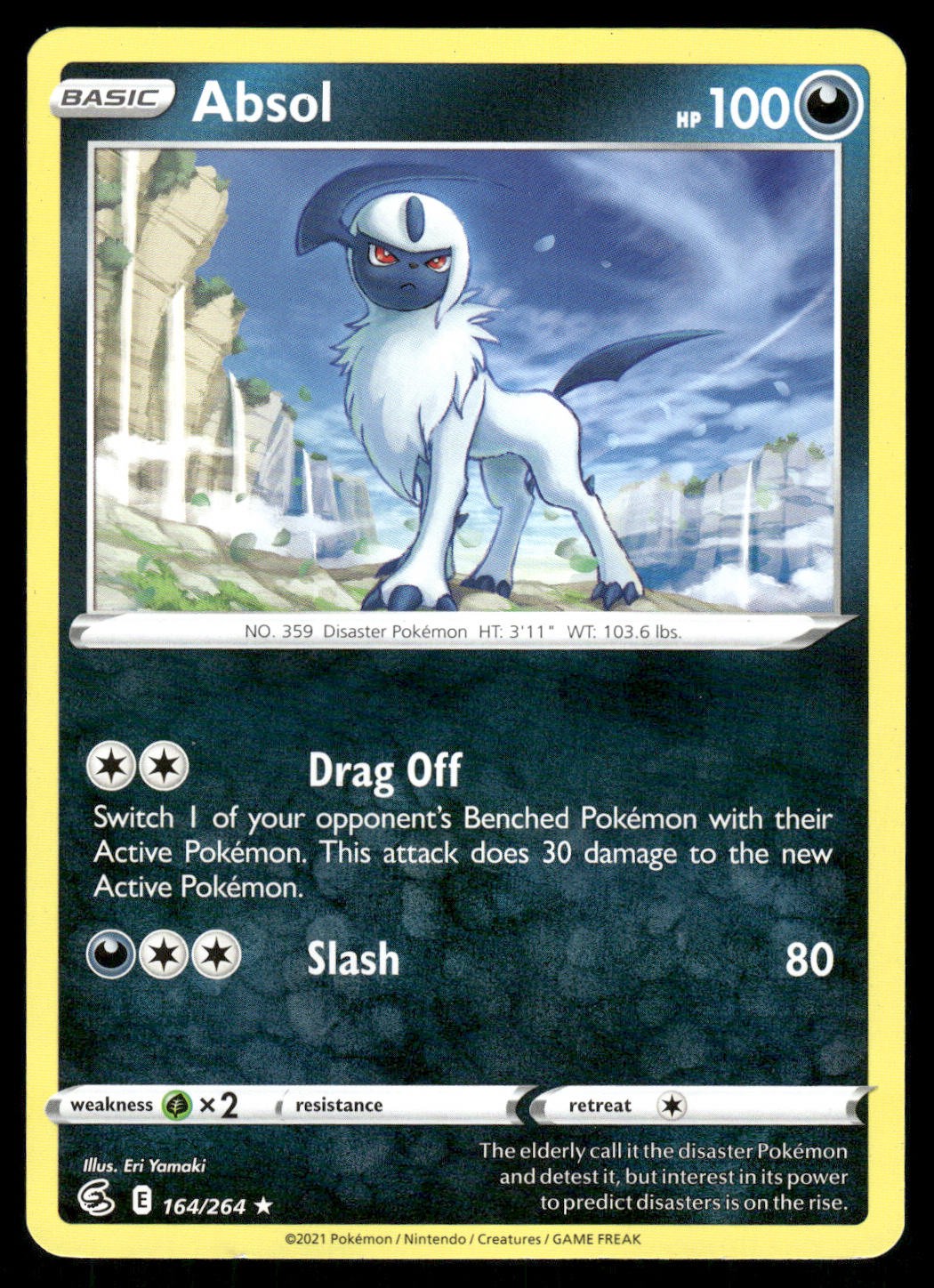 Absol Rare SWSH08: Fusion Strike 164/264 MP