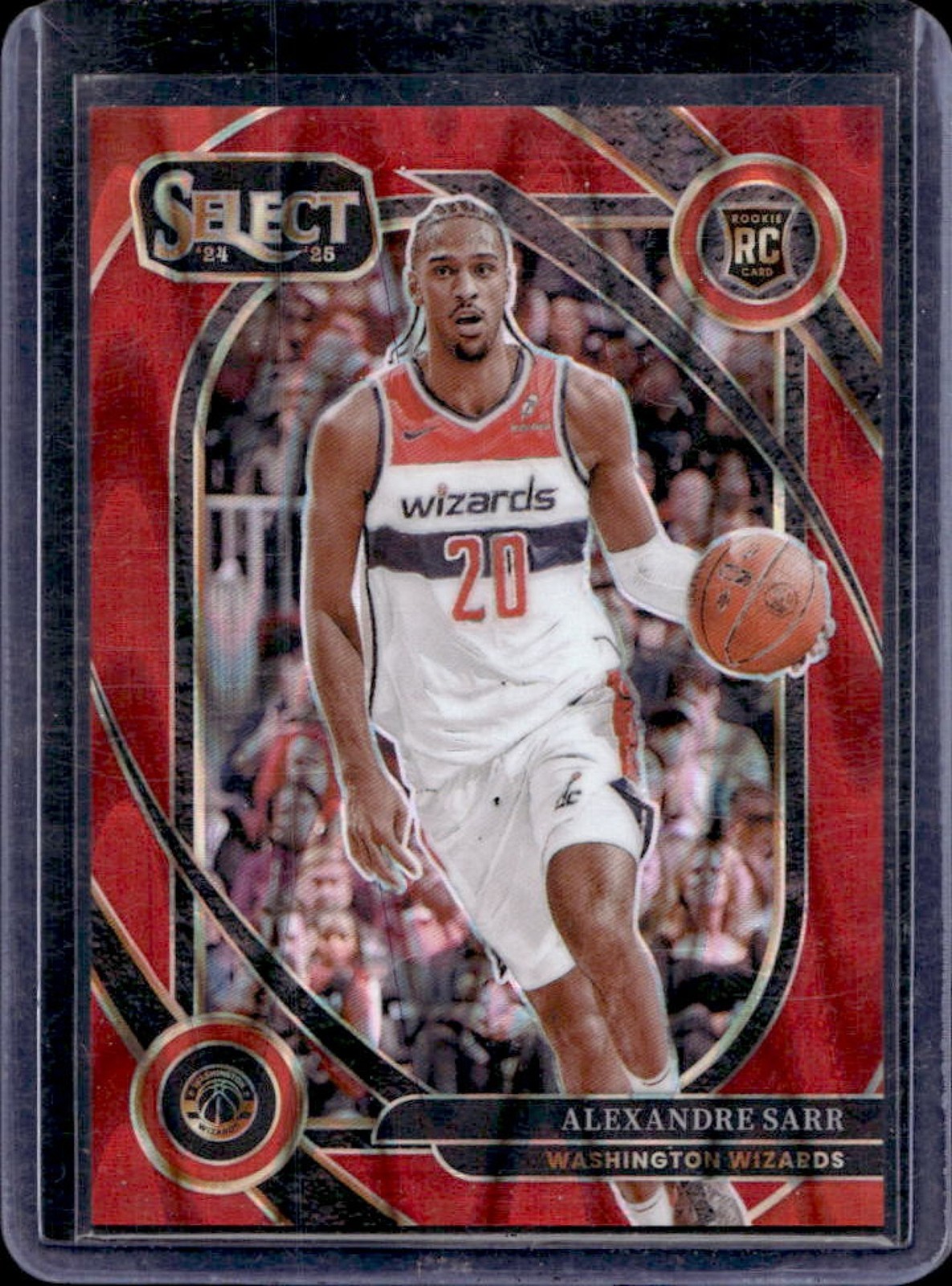2024-25 Select Alexandre Sarr Courtside RC Red Tectonic Prizm #/65 Wizards