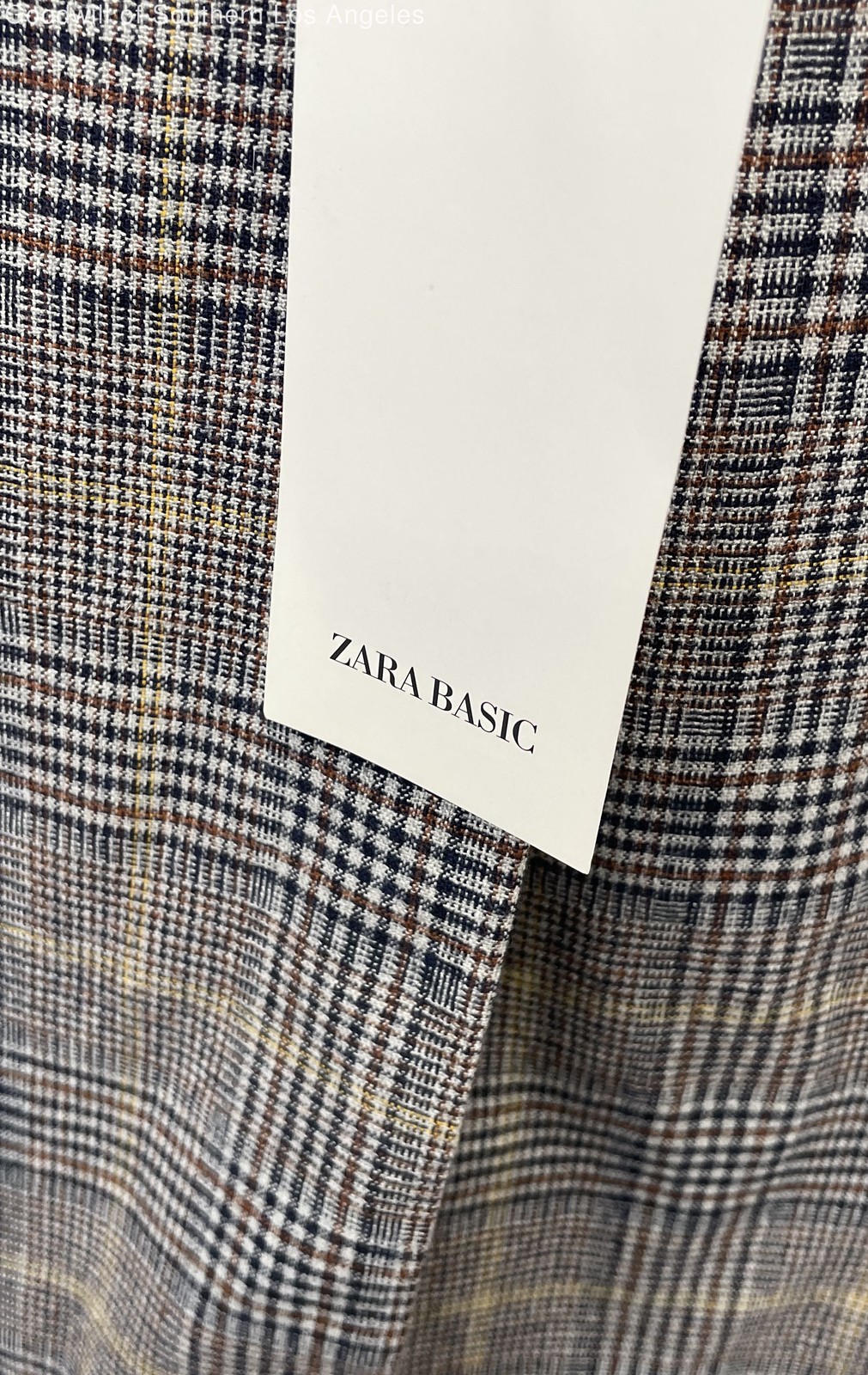 ZARA BASIC Wool Blend Plaid Oversized Double Brea… - image 4