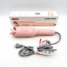 TYMO Automatic Rotating Curling Iron CURLPRO Beach Waves Curling Wand 1" Pink