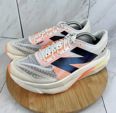 New Balance   FuelCell Rebel v4 Running Shoes White Mango Men's 12.5 MRCELLW4