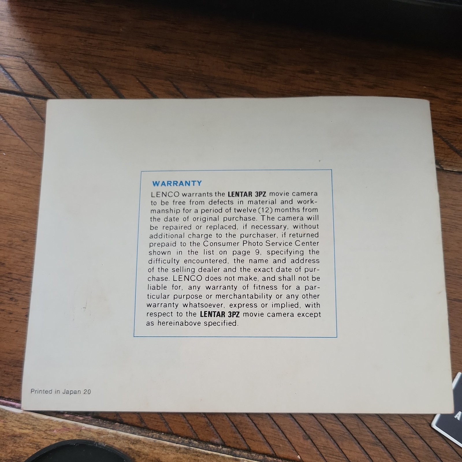 Lentar 3PZ Super 8 Camera