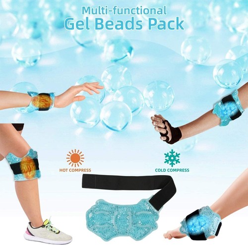 Microwaveable Ice Gel Pack Ankle Wrap - Comfort for Swollen Feet & Tendonitis - Picture 4 of 11