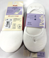 2 6-Packs Peds Women's Low Cut Lightweight No Show Liner Socks Multi Size E 8-12