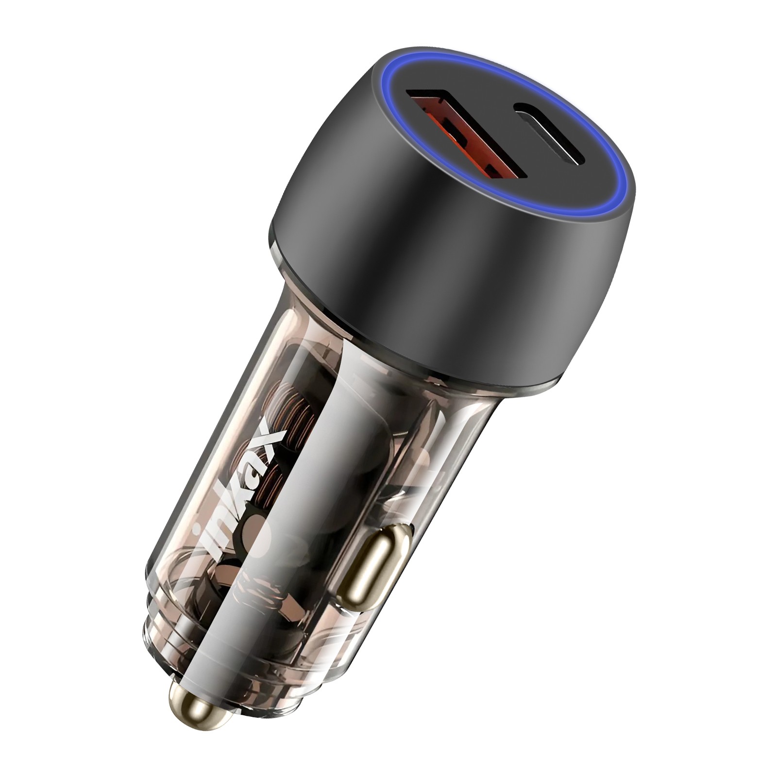 Chargeur voiture USB-C rapide 48W puissant pour téléphone et tablette