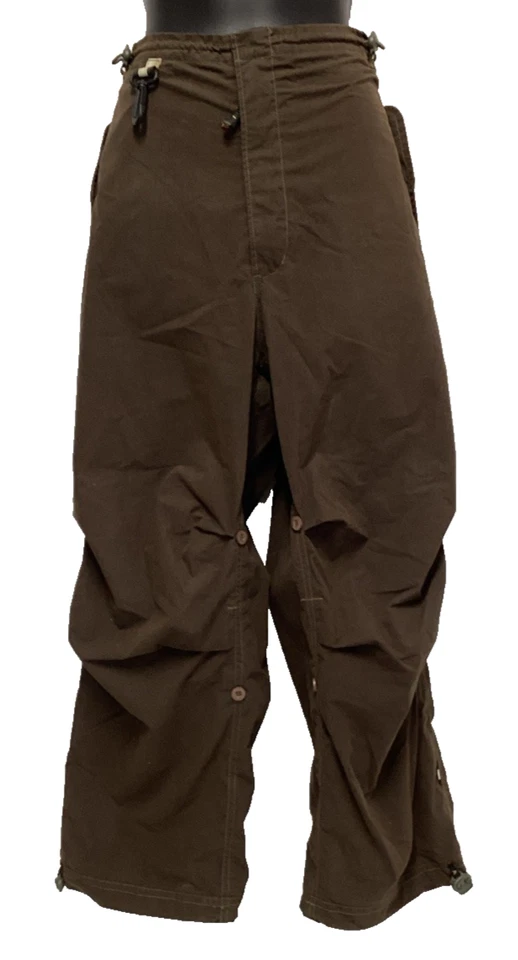 Maharishi Snopants Brown Part Organic Cotton Embroidered Year of the Dragon UK S - Image 2 of 4