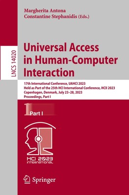 Constantine Stephanidis (u. a.) | Universal Access in Human-Computer Interaction