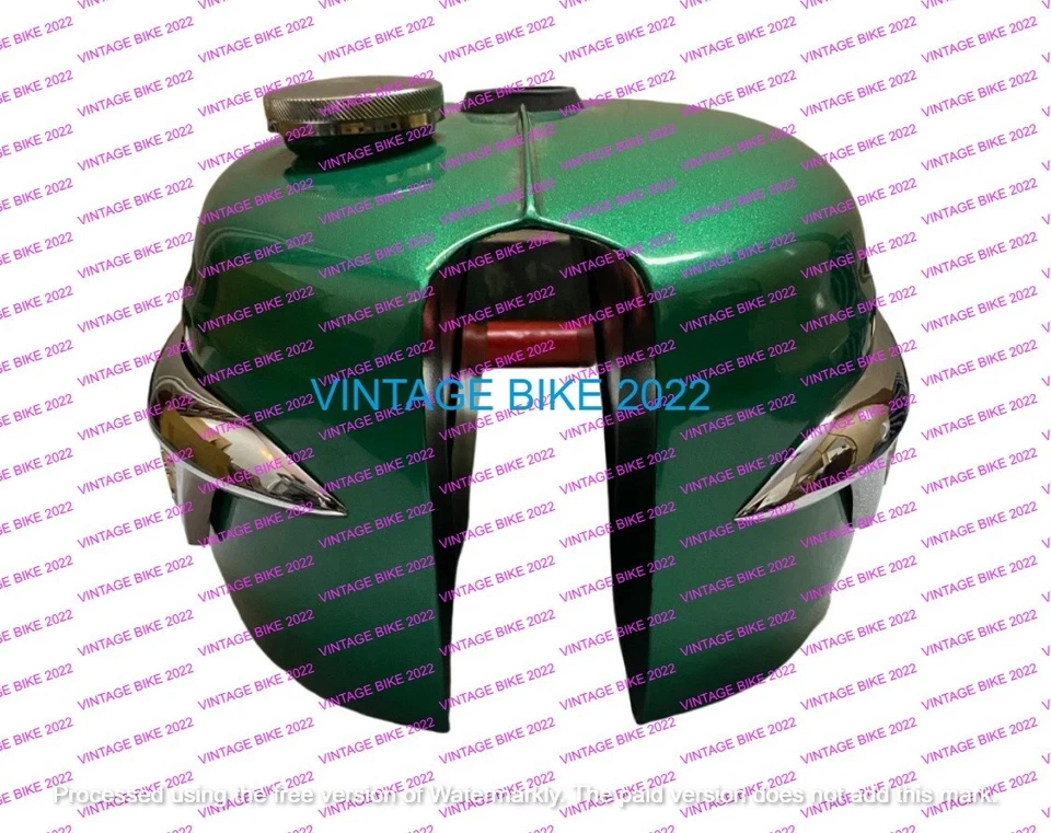 Tanque de combustible verde metálico Triumph Trophy TR25W 250CC 1969-71 / apto para Foto 3 de 4