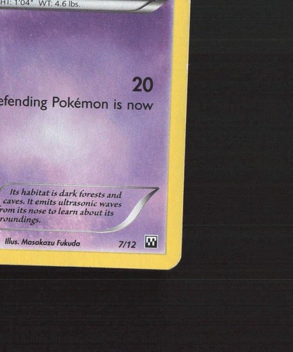Woobat 7/12 McDonalds 2012 Promo Holo Rare Pokemon Card DMG - Picture 6 of 10