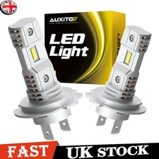 AUXITO H7 LED Headlight Bulbs Kit 6500K 200W Super White Led Canbus Bulbs UK 2pc