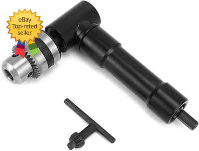 90 Degree Right Angle Drill Attachment Adapter with 8Mm Hex Compatibility