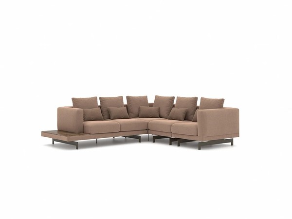 PolstermöBel Ecksofa L-Form Sofa Couch Polster Textil Luxus Einrichtung-image