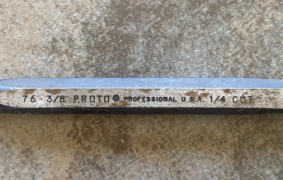Juego de 22 cinceles Proto Diamond Point 76 corte 3/8 x 1/4 HECHO EN EE. UU. Foto 3 de 4
