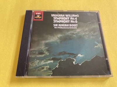 Vaughan Williams   Symphonies 4 & 6 CD 1986 Classical EMI New Philharmonia Boult