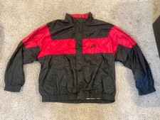 Y2K Rare 90s Vintage Nike Windbreaker Size Large Red Black