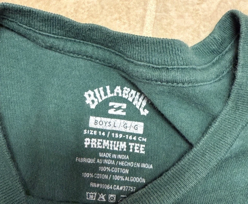 Camiseta Billabong Forest Verde Manga Corta Niños Talla Grande Foto 4 de 4