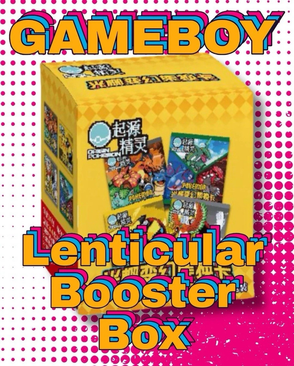 NEW Pokémon Origin Eif Gameboy Lenticular Booster Box - 10 Packs