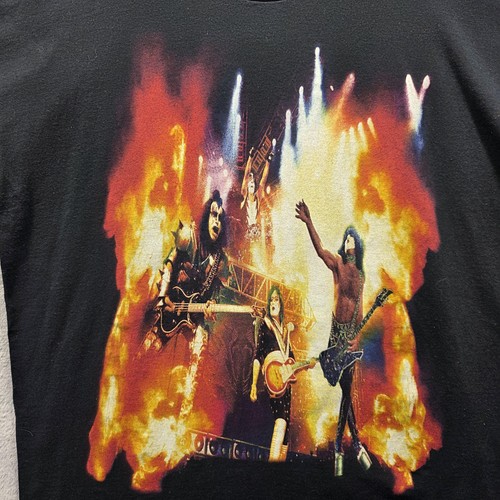 Vintage KISS Band Shirt Mens XL Black Milwaukee Concert Tour Rock Tee 2000s - Picture 2 of 9