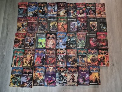 Lot of 48 Shadowrun paperback Book collection FASA