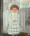 LACY TREETOP ANGEL CHRISTMAS PLASTIC CANVAS PATTERN INSTRUCTIONS