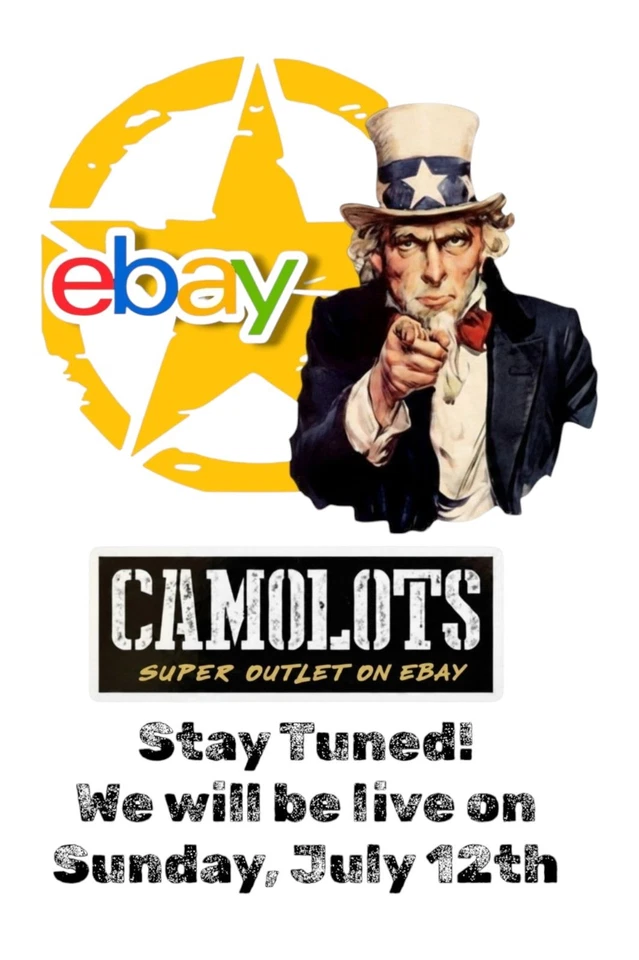 Surplus Sunday from Camolots Warehouse Outlet on 3pm EDT on June 28