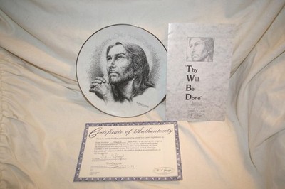 Portraits of Christ   Thy Will Be Done - Jose Fuentes  2nd In Series Plate