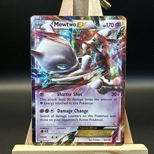 Pokemon Card Mewtwo EX 62/162 Ultra Rare Breakthrough Near Mint