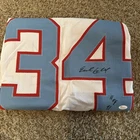 Earl Campbell Autographed Football White Jersey Houston Oilers, JSA
