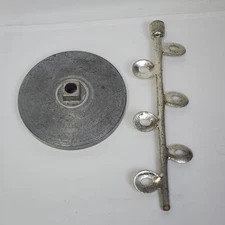 Vtg 4 Quart White Mountain Ice Cream Maker Freezer Dasher rod and lid only