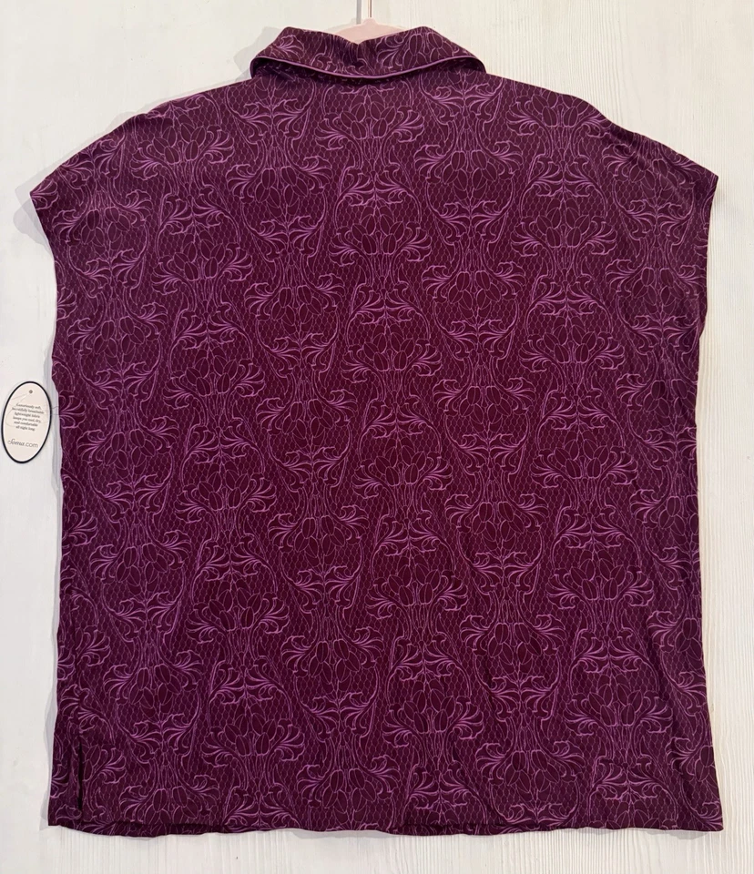 Soma Intimates классные ночи фиолетовый печать без рукавов роскошный сна рубашка LG новый - Изображение 3 из 4