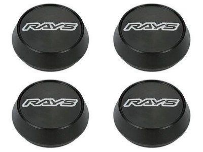 RAYS VOLK RACING Center Cap No.57 VR CAP MODEL-01 Hi BK/SL 4 Stück