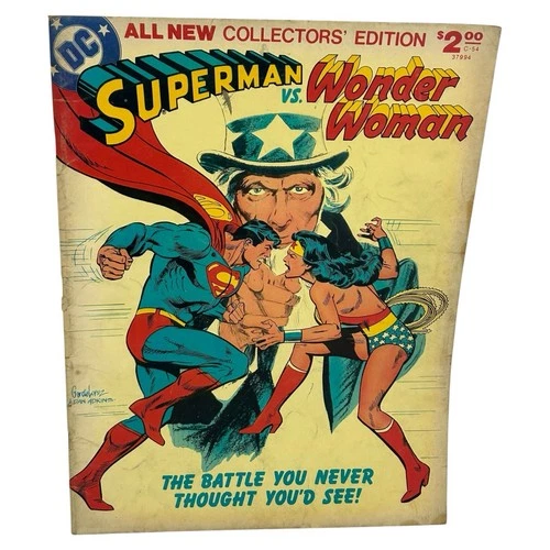 All New Collectors Edition Superman vs Wonder Woman Treasury DC 1978 Giant Vtg