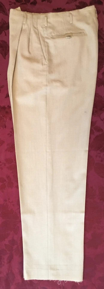VINTAGE 1950’S WOOL SAN JUAN SLACKS “TAILORED BY DAY’S” SIZE 34 HOLLYWOOD WAIST - Image 4 of 4