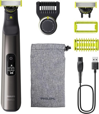 Philips OneBlade Pro 360 Face & Body - Elektrischer Bartschneider, Rasierer